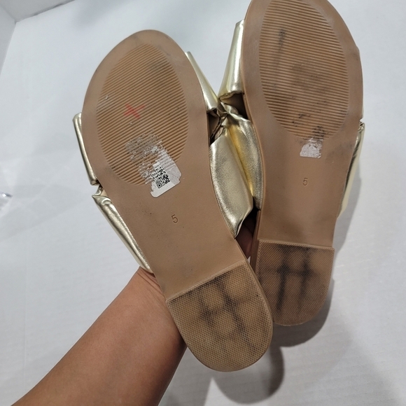 ASOS Design Flock Padded Flat Sandals Size 7 - Picture 8 of 11